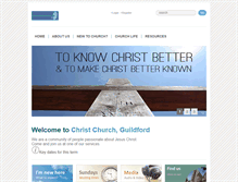 Tablet Screenshot of christchurchguildford.com